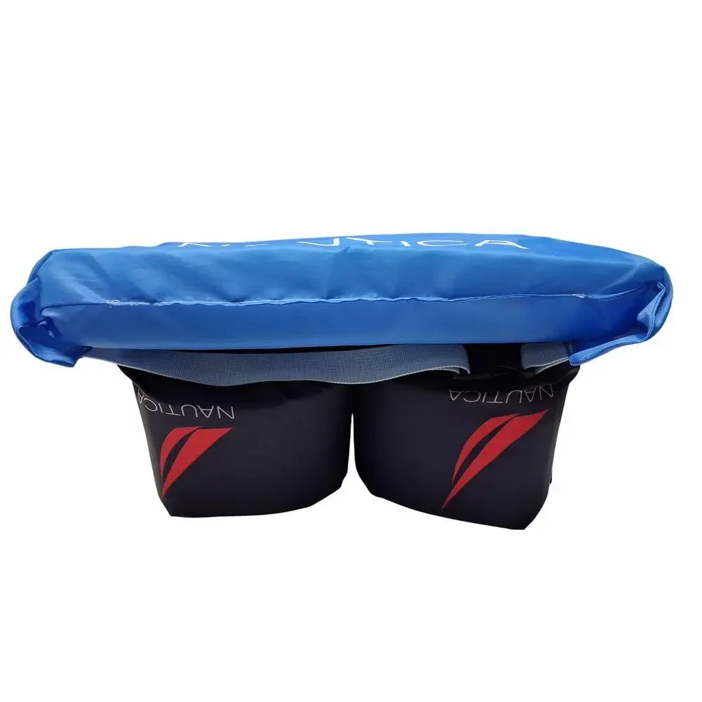 Kids Nautica Swim Float 3 Piece Arm Bands 33-55 Lbs Blue Adjustable New